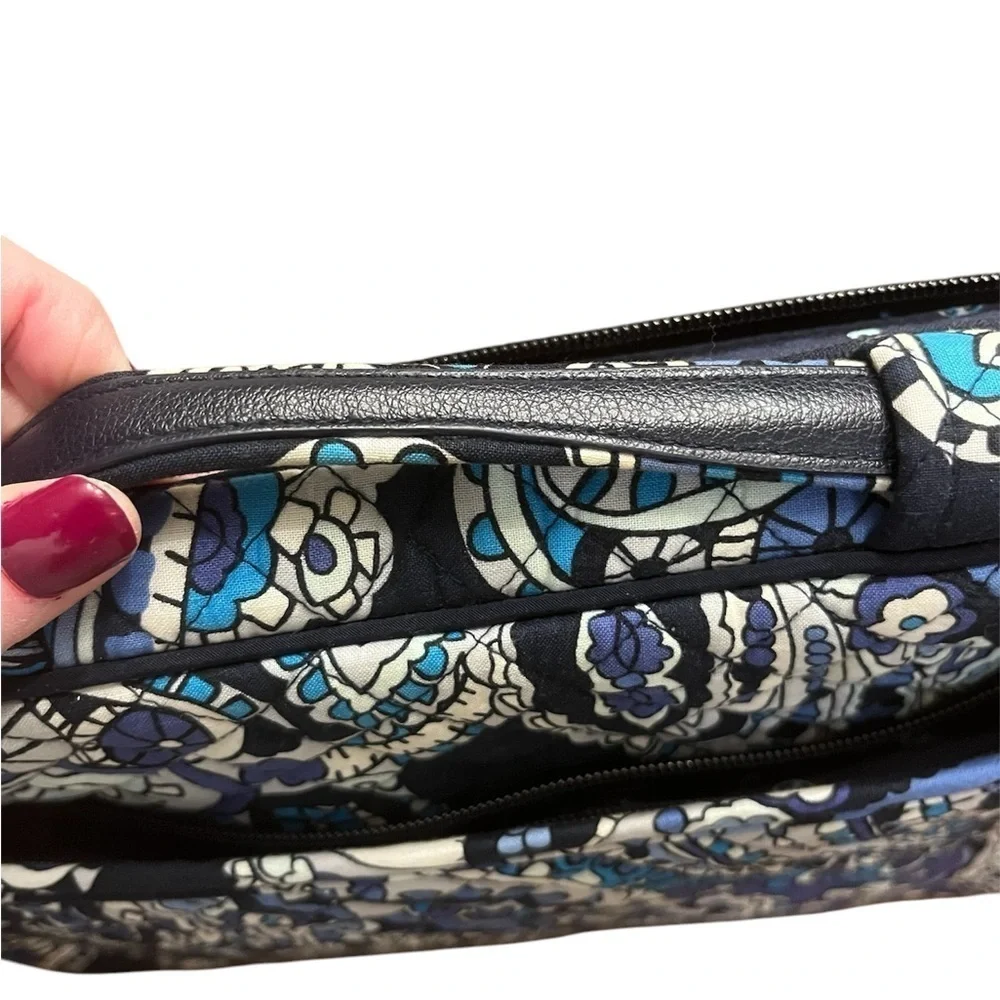 Vera Bradley Paisley Laptop Bag - Black and Blue